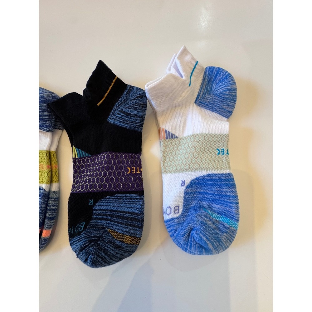 Bombas 4 Pairs Unisex Honeycomb Ankle Socks Size LARGE NEW - Picture 2 of 3
